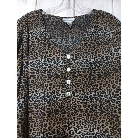 Rene Margo Shirt Ladies‎ 3x Semi Sheer Vintage Mob Wife Light Weight - Picture 3 of 8